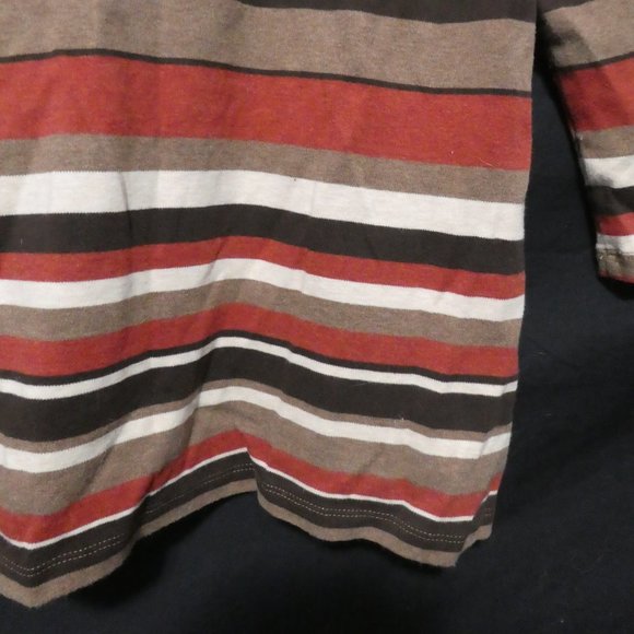 CROFT & BARROW | large | 100% Prima Cotton | Striped Long-Sleeve Top | NWOT - Picture 14 of 14